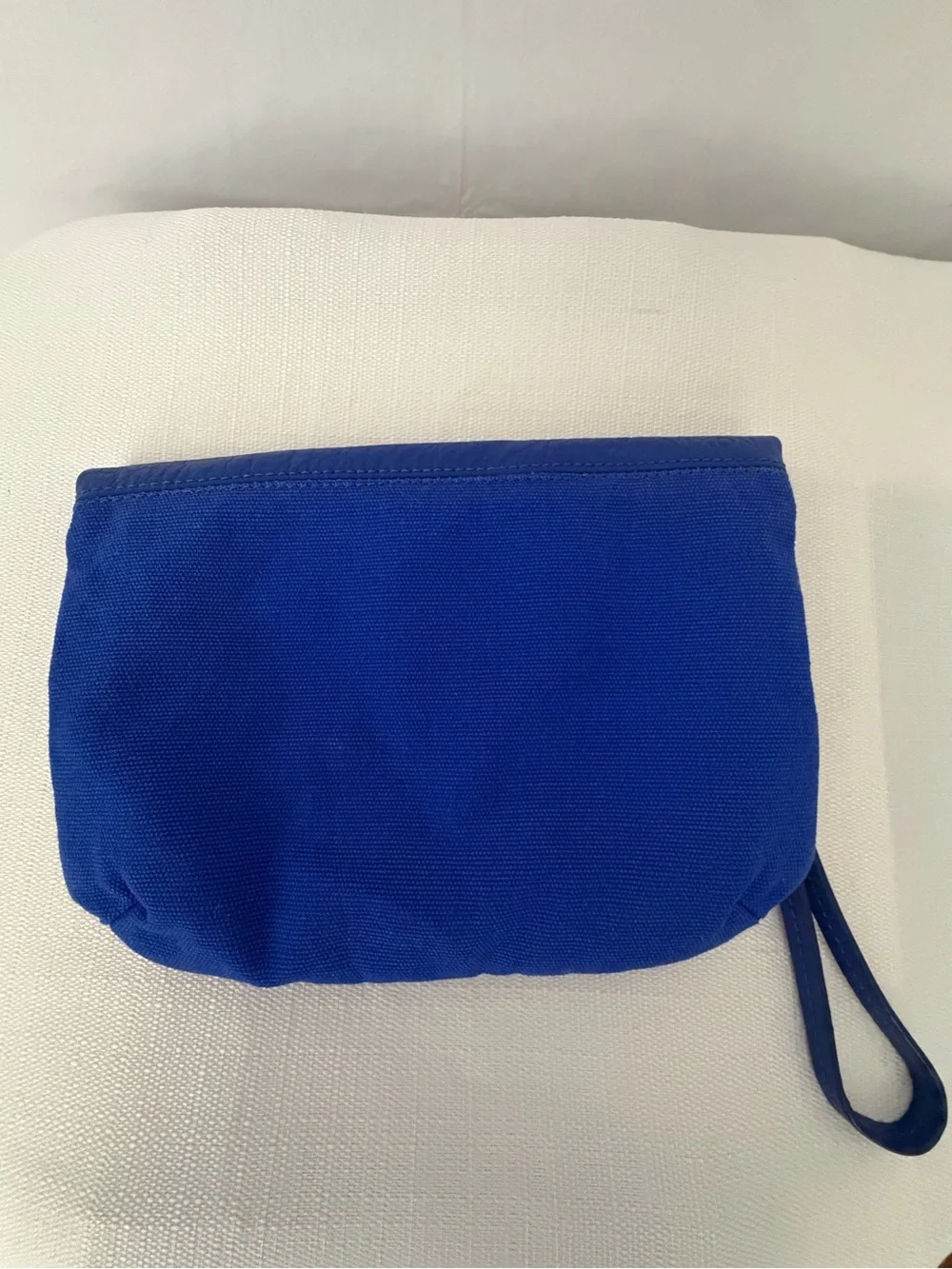 Nixon Tribu Clutch Blue Canvas Leather Wristlet Bag (F272)